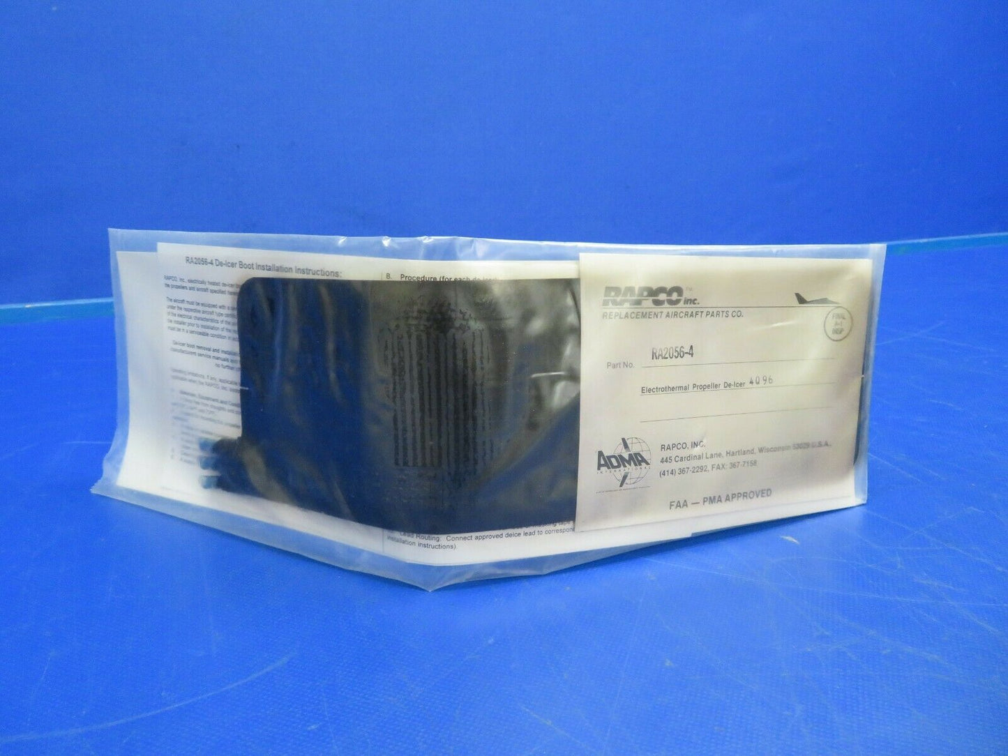 Rapco Electrothermal Propeller De-Icer P/N RA2056-4 NOS (0720-838)
