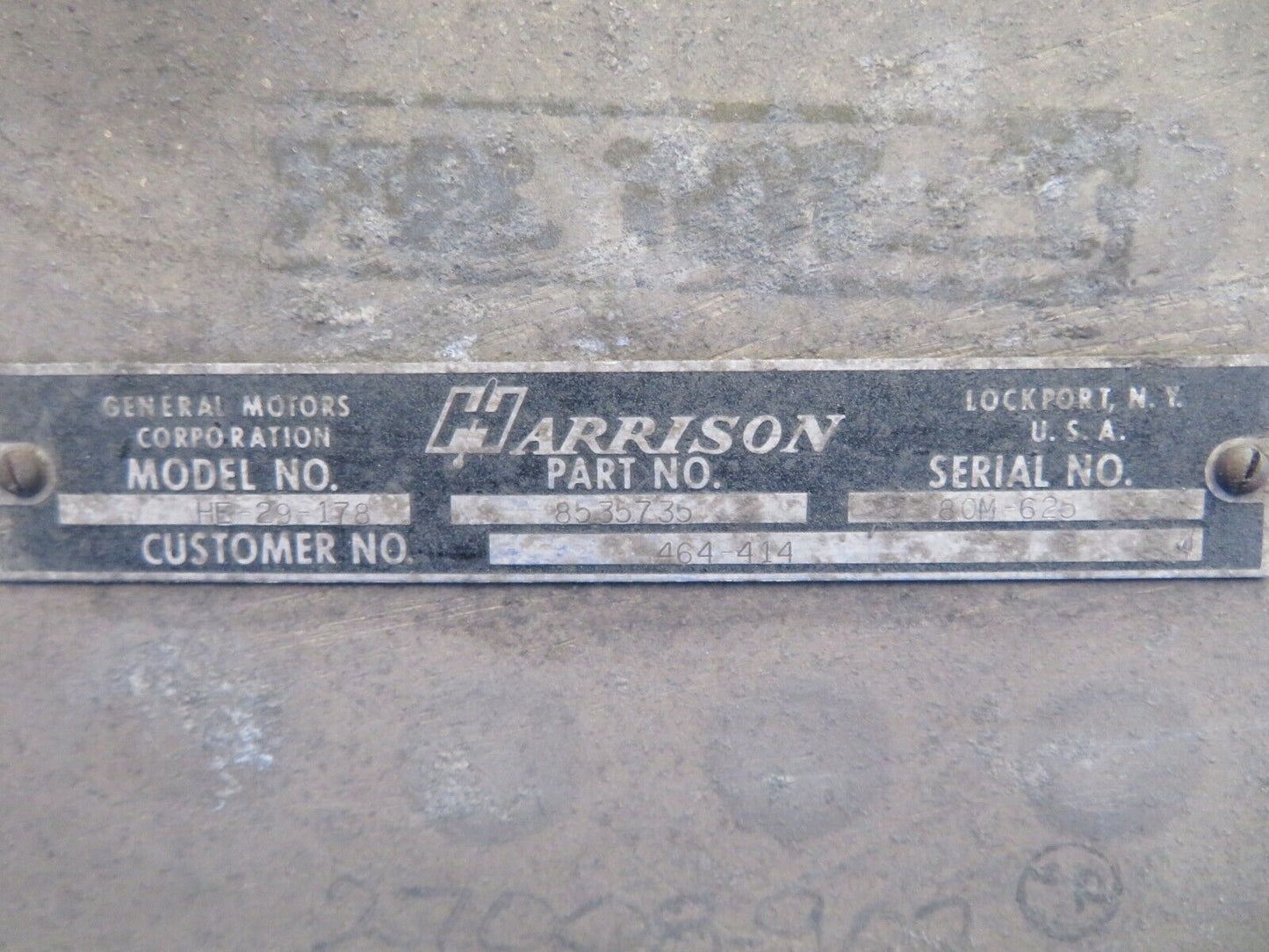 Piper Aerostar 602P Harrison Radiator Heat Exchanger RH P/N HE-29-178 (0123-802)