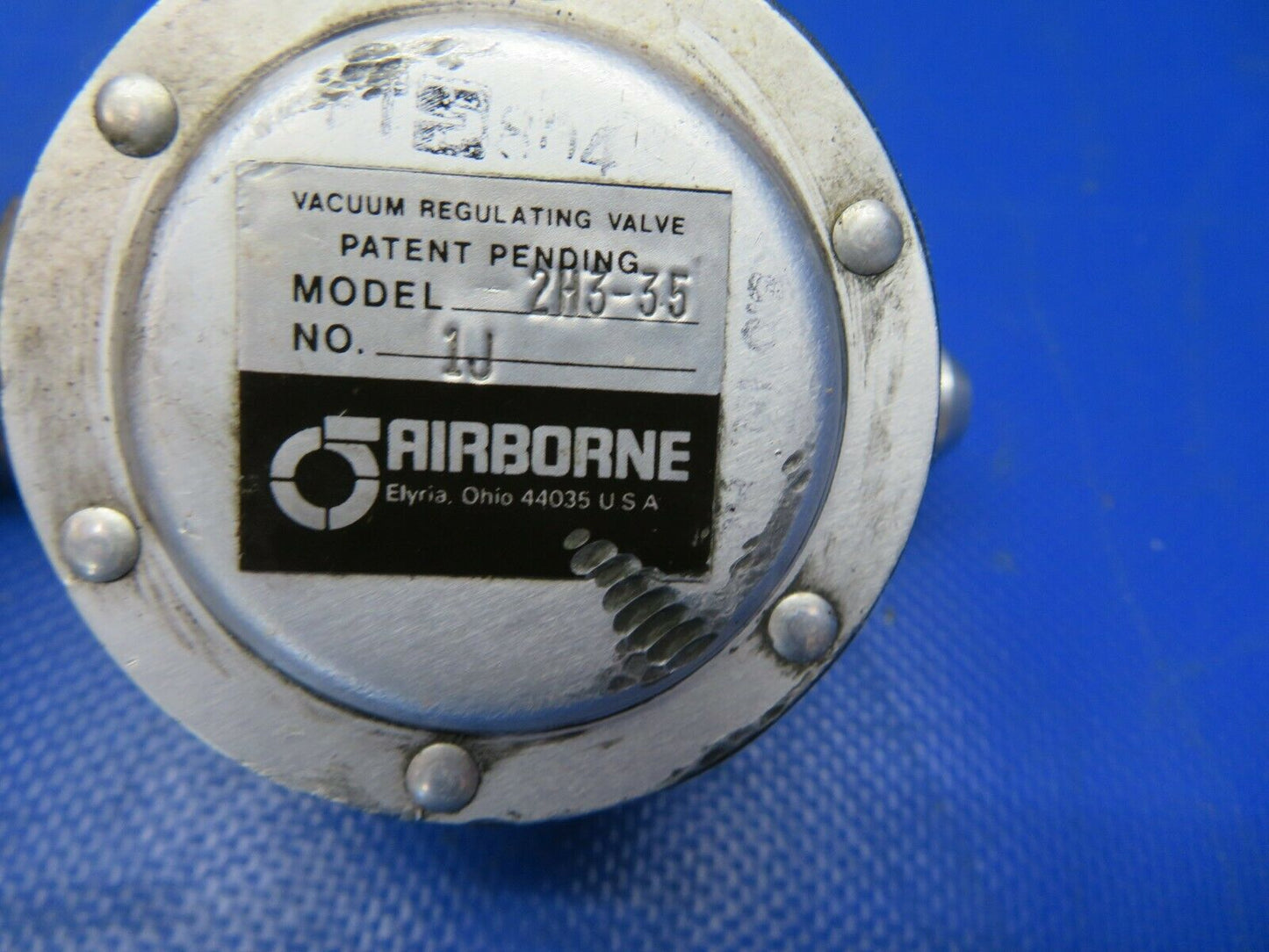 Airborne Vacuum Regulating Valve P/N 2H3-35 Cessna 210 / T210N  (0921-138)