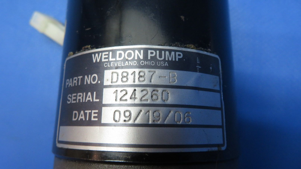 Weldon Fuel Pump P/N D8187-B (0523-887)