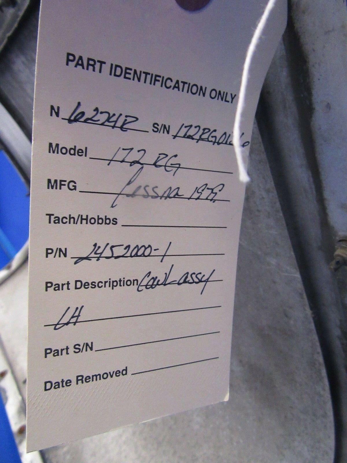 Cessna 172RG Cowl Assy LH P/N 2452000-1 (0618-230)