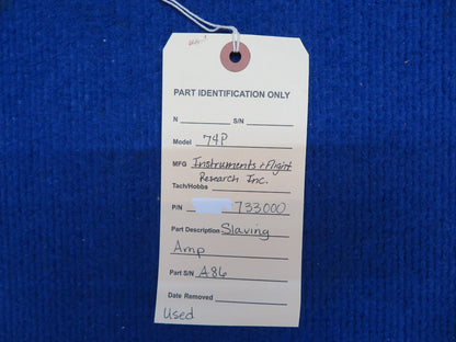 Instruments and Flight Research INC 74P Slaving Amp P/N 733000 (0622-858)