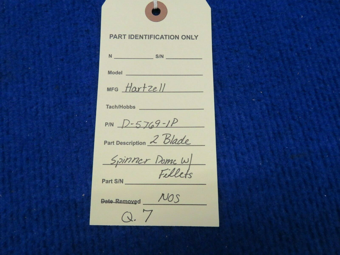 Hartzell 2 Blade Spinner Dome w/ Fillets P/N D-5769-1P NOS (0422-46)