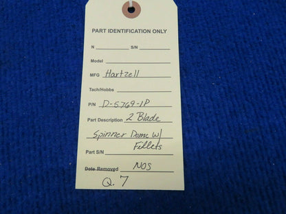 Hartzell 2 Blade Spinner Dome w/ Fillets P/N D-5769-1P NOS (0422-46)