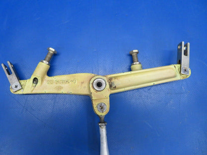 Beech Baron E-55 Bellcrank Aileron w/ Rod RH 35-521158-8, 35-52152-4 (1219-75)
