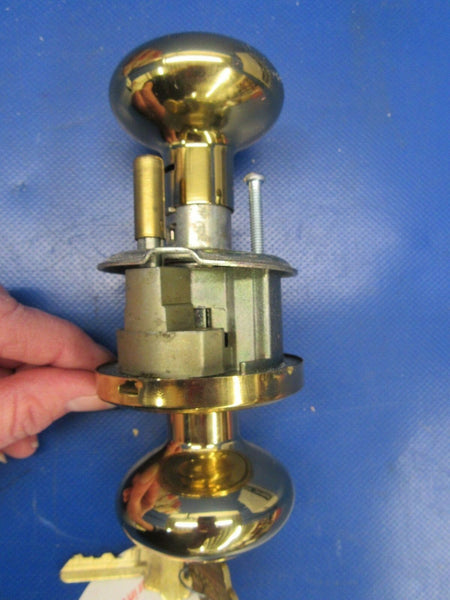 Weslock Impresa 640 Polished Brass Lock w/2 Keys LOT OF 10 NOS (1218-270)