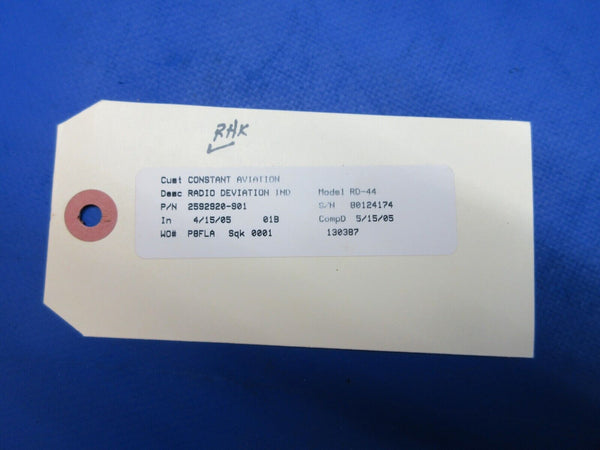 Sperry Radio RD-44 Deviation Indicator  P/N 2592920-901 CORE (1023-972)