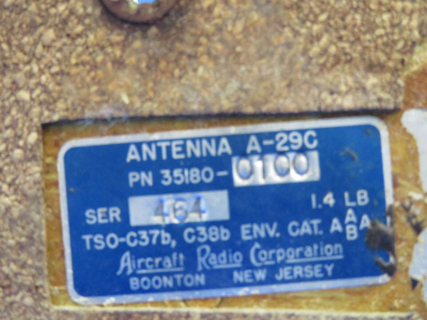 Aircraft Radio Corporation A-29C Antenna P/N 35180-0100 (0124-1045)