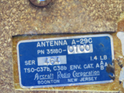 Aircraft Radio Corporation A-29C Antenna P/N 35180-0100 (0124-1045)