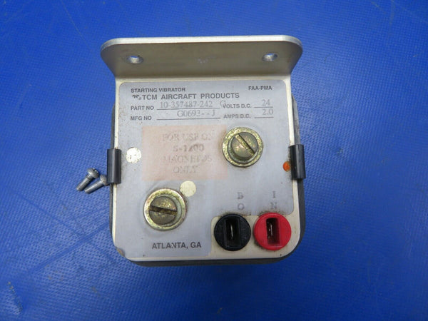 Continental TCM Aircraft Starting Vibrator 24V P/N 10-357487-242 (0620-501)