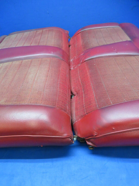Piper PA-28R-180 Rear Seat Assy Red Vinyl P/N 65700-06 (1123-399)