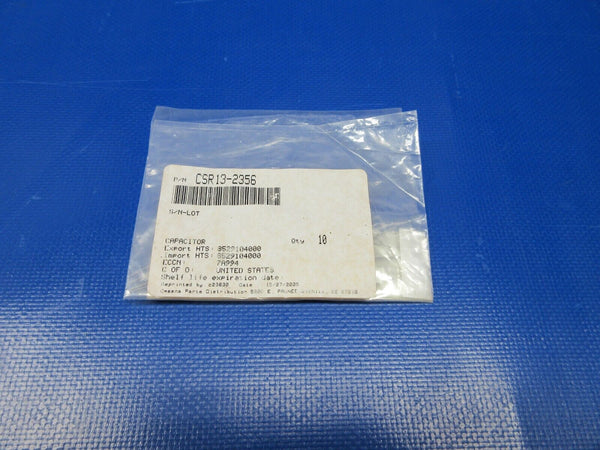 Cessna Capacitor P/N CSR13-2356 LOT OF 10 NOS (1223-681)