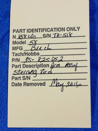 Beech Baron Arm Assy Steering Rod P/N 35-825052 (0716-65)