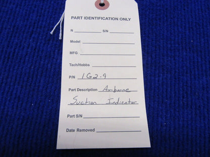 Airborne Suction Indicator P/N 1G2-9 (1221-380)