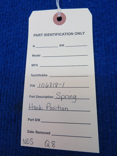 Spring Hook Position P/N 106818-1 NOS (0622-368)