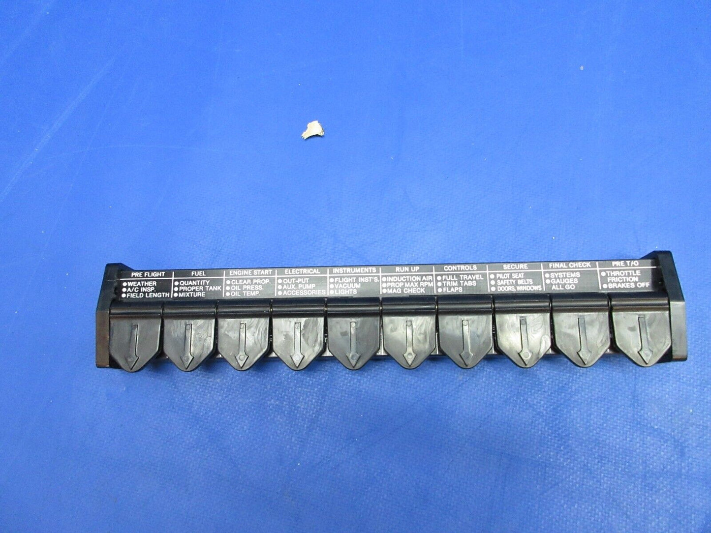 Aircraft Checklist / Checkout Board P/N SAF-GO NOS (1023-842)
