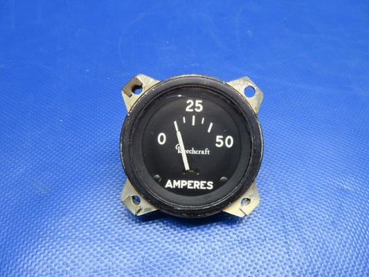 Beech 95 / D95A Travel Air Ammeter P/N 95-380017-1 (0324-1709)