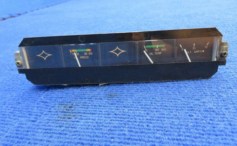 Stewart Warner Cluster Gauge: Oil Pressure, Oil Temp., Alt. Amps. (0622-623)