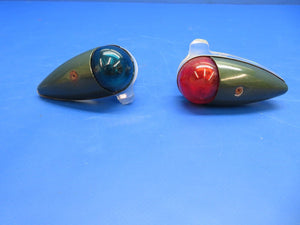 Bellanca 17-30 Viking Nav Lights, Red & Green Lens 14 V P/N A1285 (0922-684)