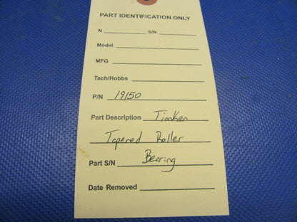 Timken Tampered Roller Bearing P/N 19150 (0921-535)