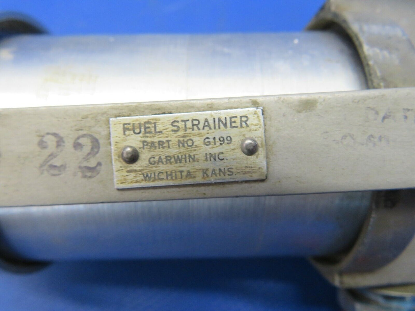 Cessna 182D Garwin Fuel Strainer / Gascolator P/N G199 (0821-806)