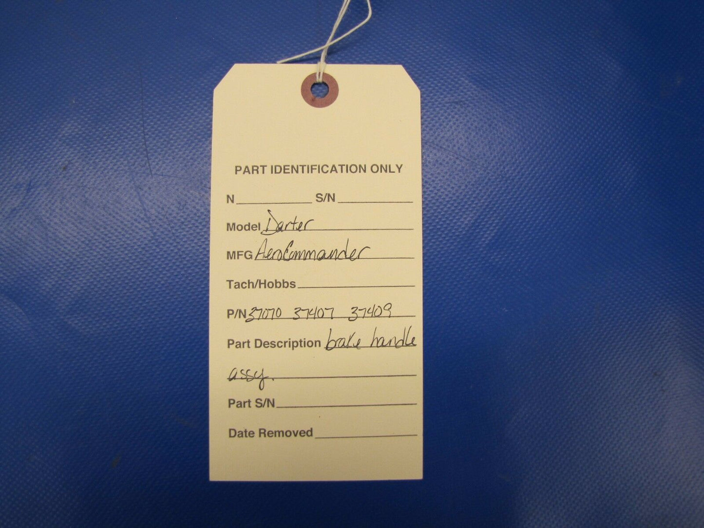 Aero Commander Darter Lark Brake Handle Assy P/N 37070, 37407 & 37409 (0517-140)