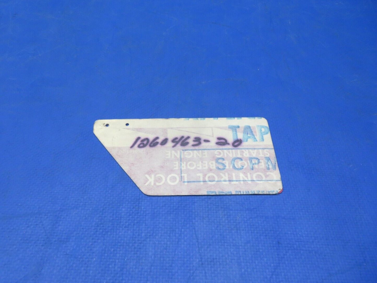 Cessna Control Lock Guard P/N 1260463-20 NOS (0923-682)