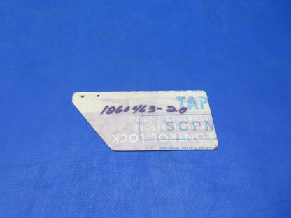 Cessna Control Lock Guard P/N 1260463-20 NOS (0923-682)