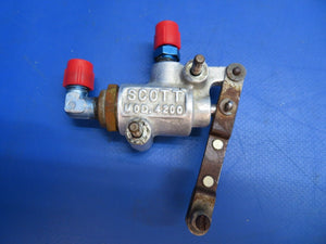 Beech C-35 Bonanza Scott Parking Brake Valve P/N 4200 (1222-552)