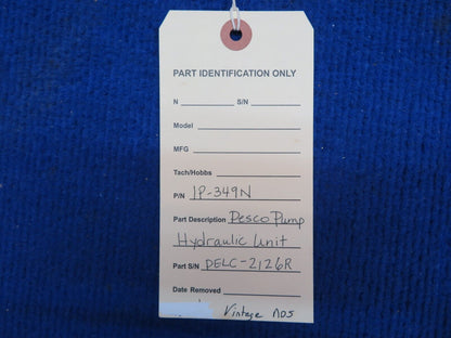 Pesco Pump Hydraulic Unit P/N 1P-349N Vintage NOS (0722-325)