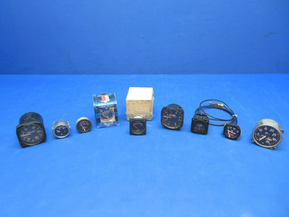Aircraft Instruments Man Cave / Decoration LOT OF 9 (0923-481)