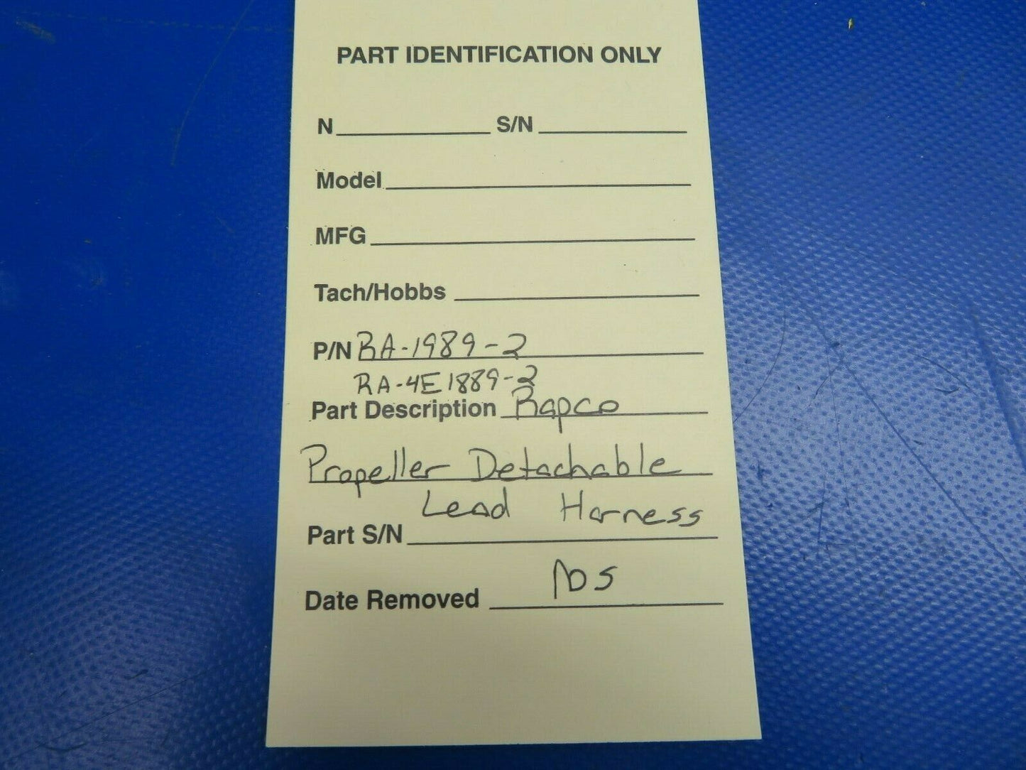 Rapco Propeller Detachable Lead Harness NOS P/N RA-1989-2 (0720-837)