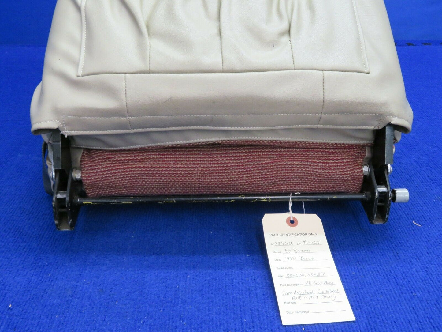 @eech 58 Baron LH Seat Assy Cam Adjustable Club Seat P/N 58-530108-27 (0322-781)