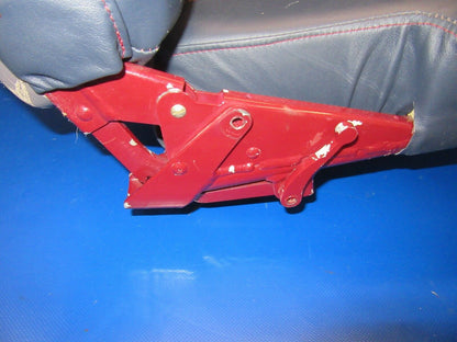 Cessna R182 Rear Seat Gray Leather w/ Red Stitching Reclines (0917-96)