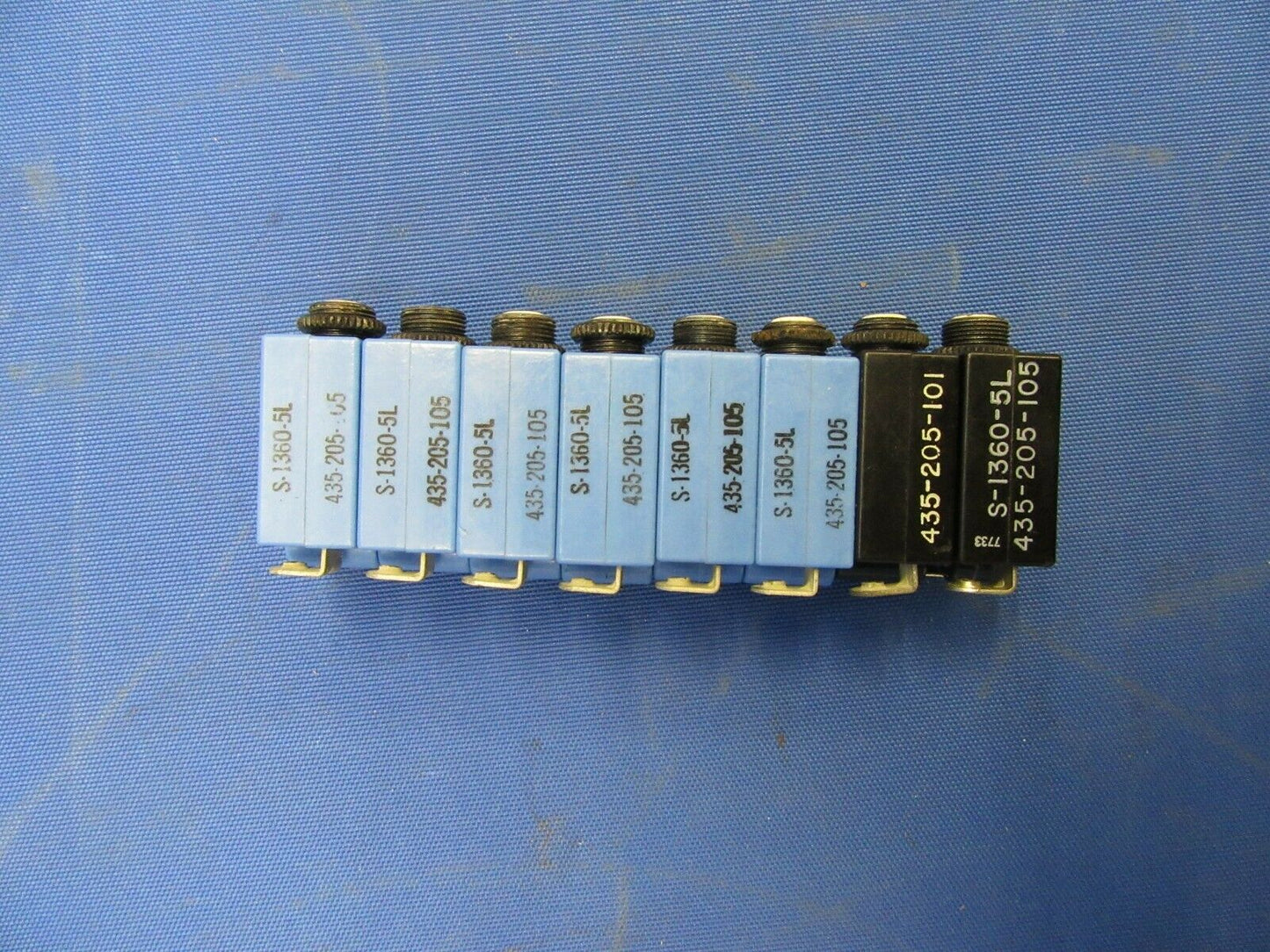 Cessna 182P Wood Electric Circuit Breaker 5 AMP S-1360-5L LOT OF 8 (0920-352)