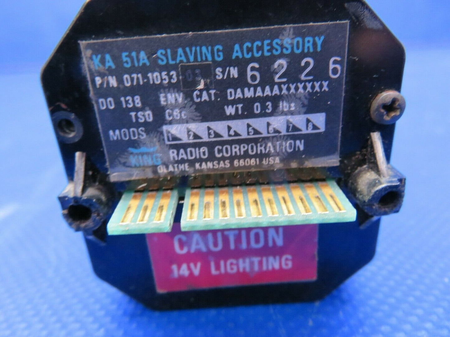 King KA 51A Slaving Accessory 14V 071-1053-03 (0121-25)