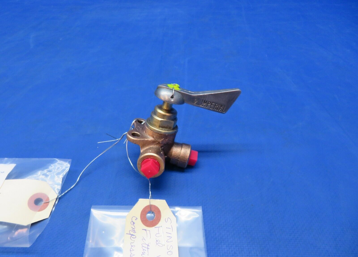 Stinson Imperial Fuel Selector Valve Assy OVERHAULED 11-2023 (1123-450)