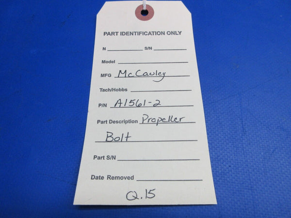 McCauley Threaded Propeller Bolt P/N A1561-2 (0523-401)