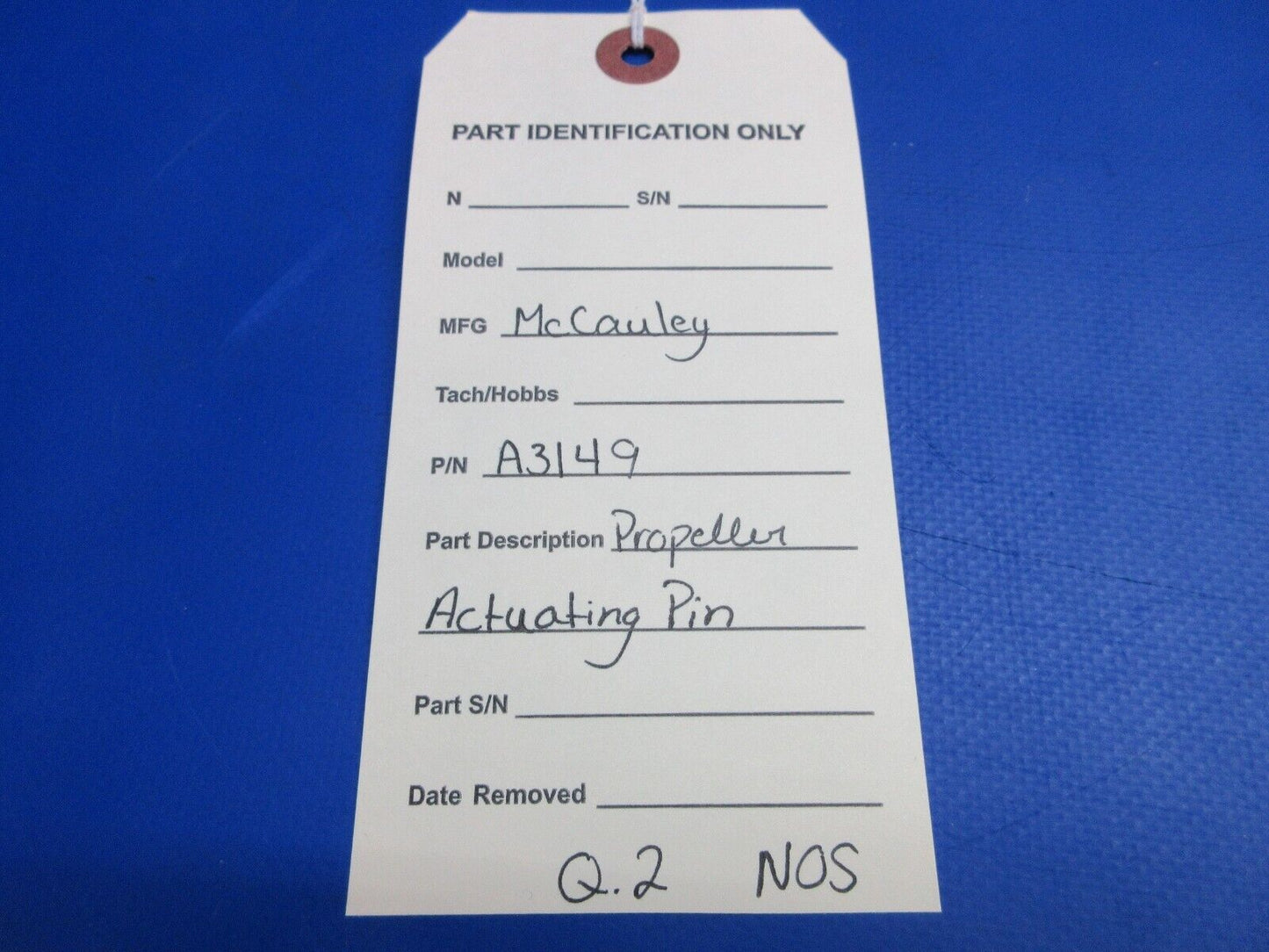 McCauley Threaded Propeller Actuating Pin NOS P/N A3149 (0523-396)