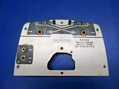 Beech 95-B55 Fuel Selector Panel & Cam P/N 96-920001-17, 96-920001-3 (0621-685)