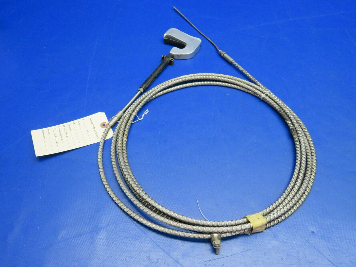 Learjet 25 Airplane Drag Chute Handle and Cable P/N 27340-5 Man Cave (0520-115)