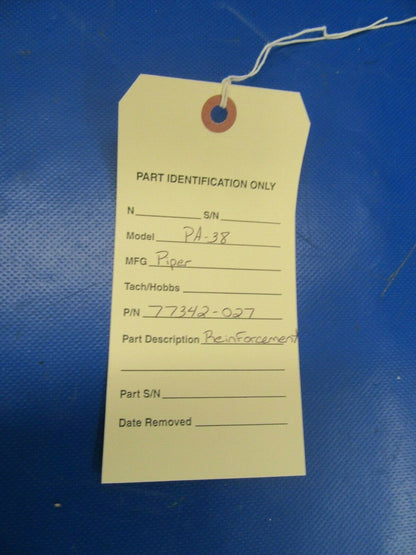 Piper Tomahawk Reinforcement P/N 77342-027 NOS (0419-124)