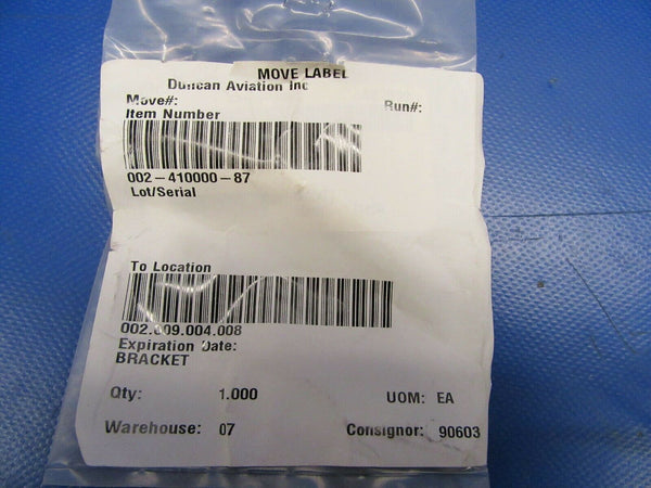 Beech Bracket P/N 02-410000-87 NOS (0419-486)