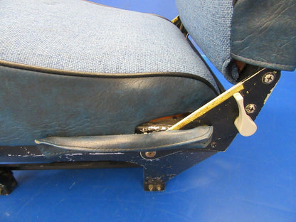Beech Sierra B-24R Co-Pilot Seat RH Blue Tweed 169-534024-602 (0719-231)