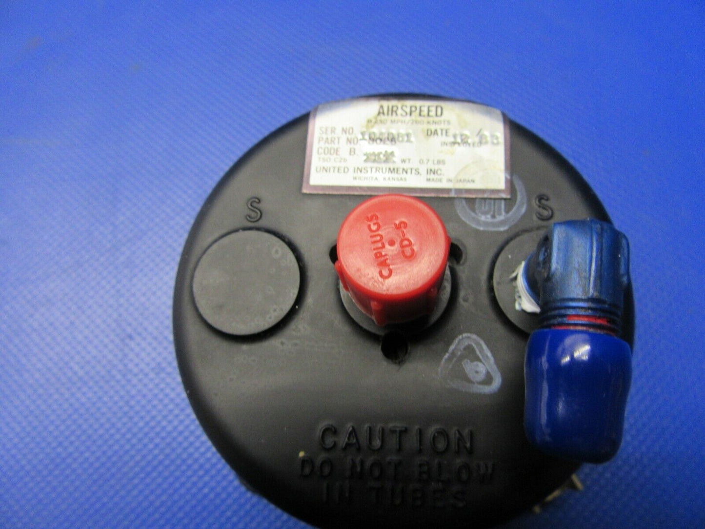 United Instruments Air Speed Indicator P/N 8025 CORE (0421-458)