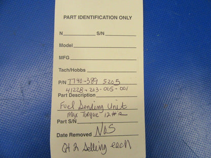 Rochester Fuel Sending Unit / Fuel Probe 7740-389-5205 NOS (0519-33)
