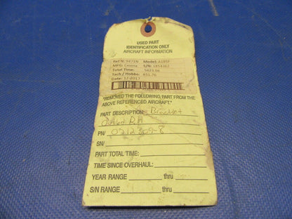 Cessna 185 Tail Wheel Steering Bracket RH OTBD P/N 0712309-8 (0821-667)