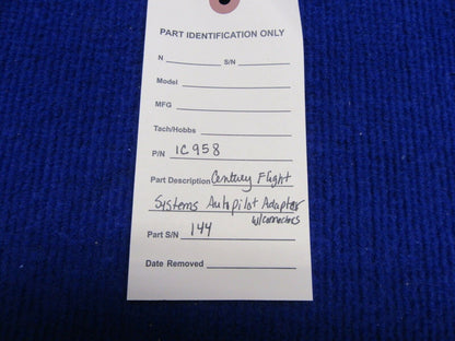 Century Flight Systems Autopilot Adapter w/ Connectors P/N 1C958 (1221-464)