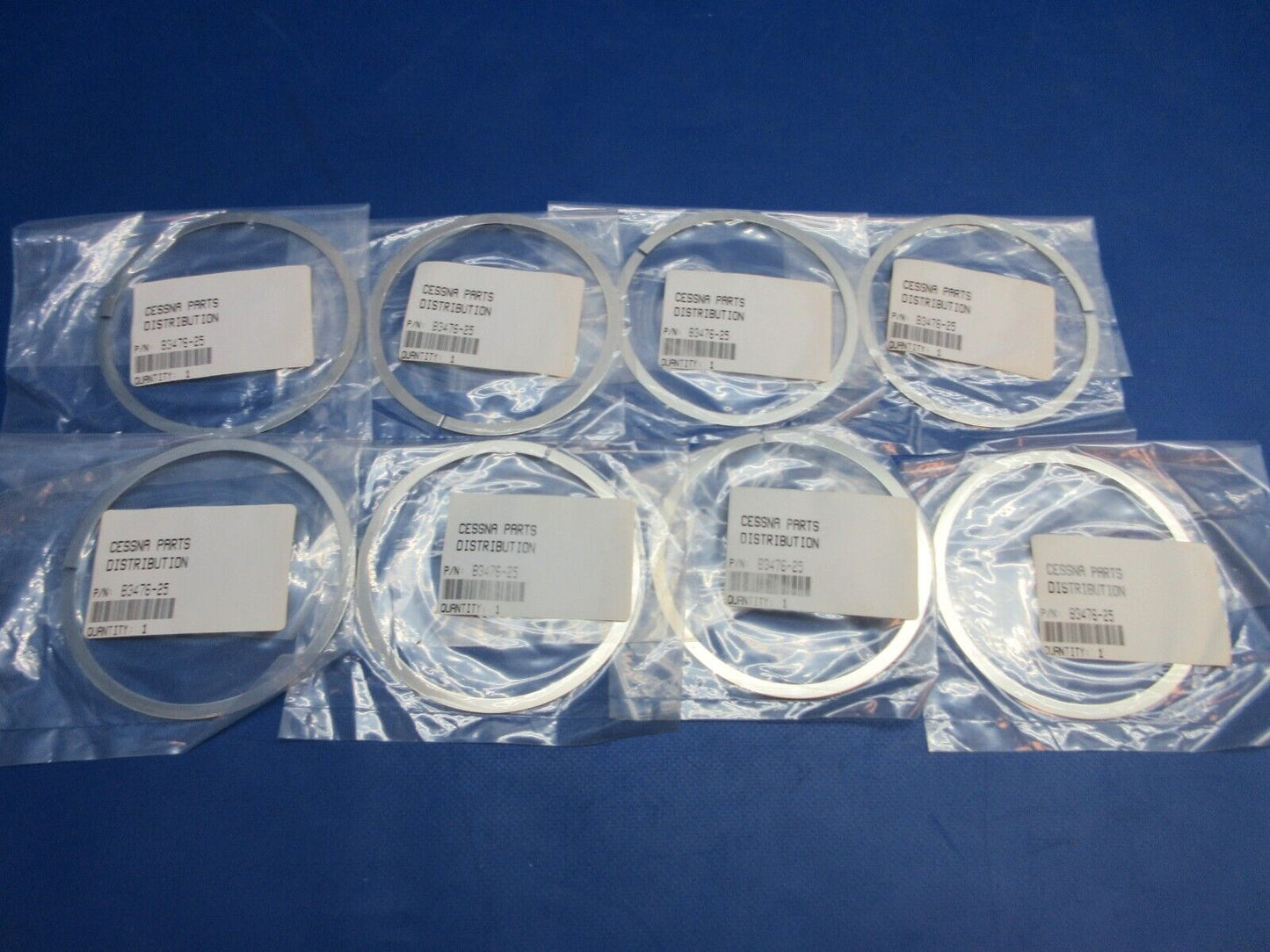 McCauley Threaded Propeller Shim w/8130 LOT OF 8 P/N B3476-25 NOS (0523-441)