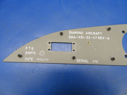 Diamond DA40-180 Dash Facia Panel P/N DA4-1131-22-07 (0319-170)